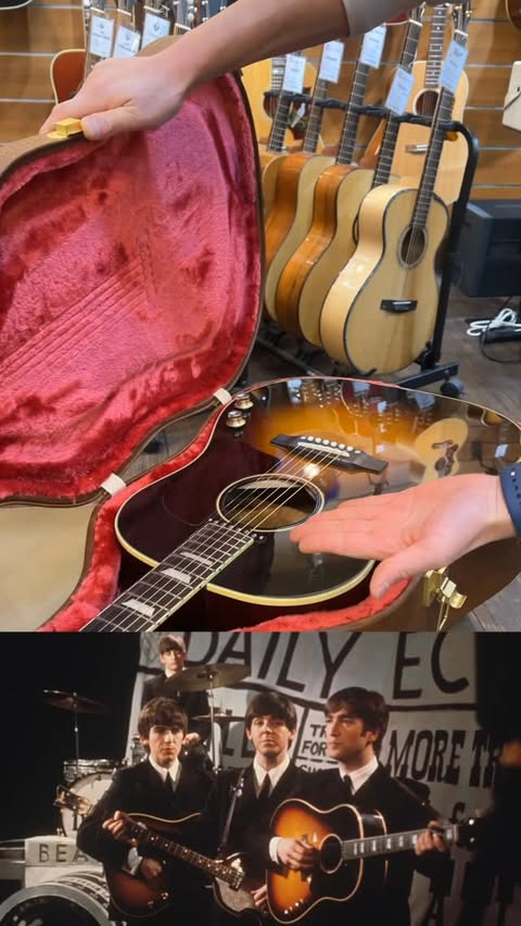 Instagram post by @kyungeun_acoustic for Gibson. Caption reads: New Gibson J-160E Original @gibsonguitar 경은어쿠스틱에....