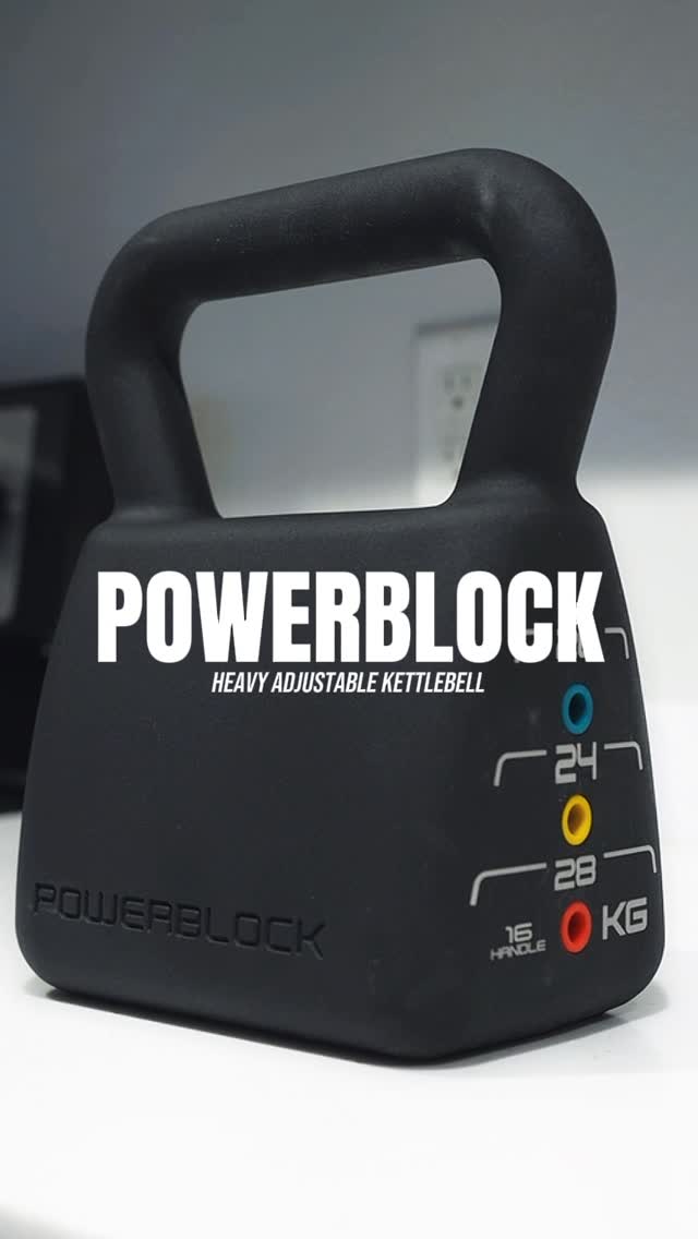 Instagram post by @trainwithseanharris for PowerBlock. Caption reads: Upgrade your home gym with PowerBlock’s Heavy....