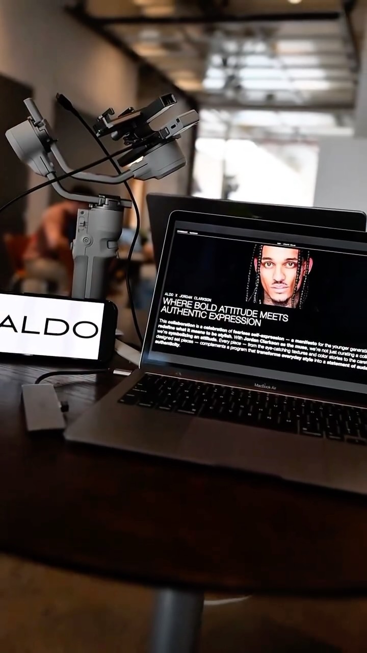 Instagram post by @jordanclarksons for ALDO Shoes. Caption reads: Grounded in detail. See how @jordanclarksons built....