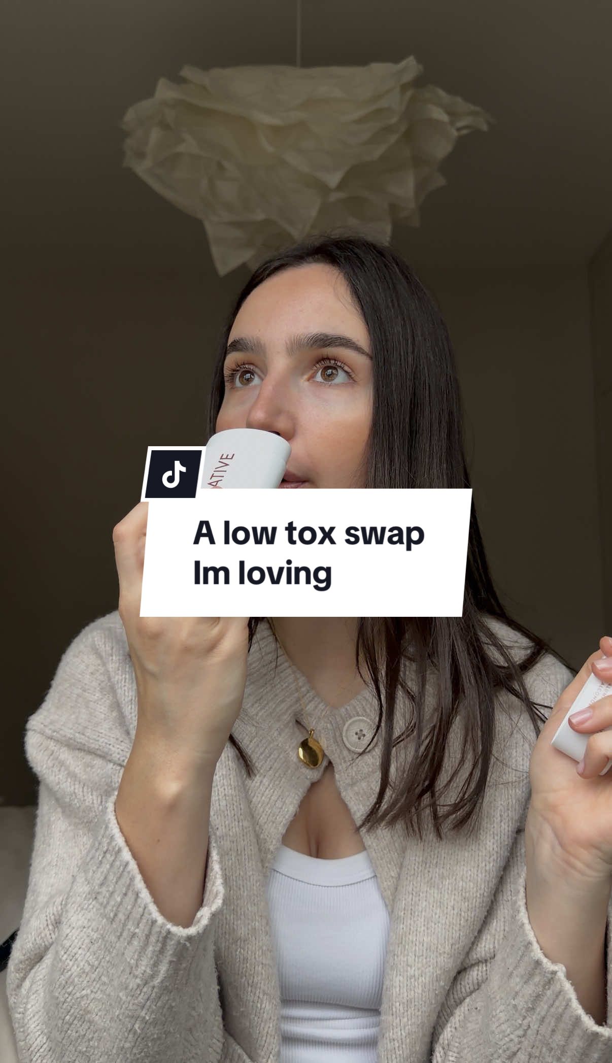 TikTok post by @katie.duarte for Native. Caption reads: [...] I swapped from an antiperspirant  to the....