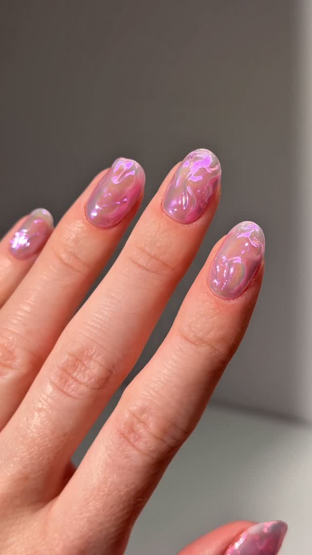 Instagram post by @aminachelloug for ICEGEL. Caption reads: 🔮✨🫧

using @gelcare.official 
Rose water

*use....