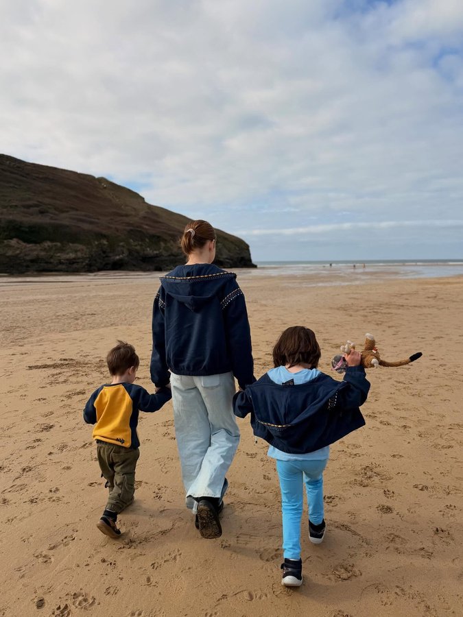 Instagram post by @inspiringminiecowarriors for Saltrock. Caption reads: Falling into cosy moments together, with Saltrock....