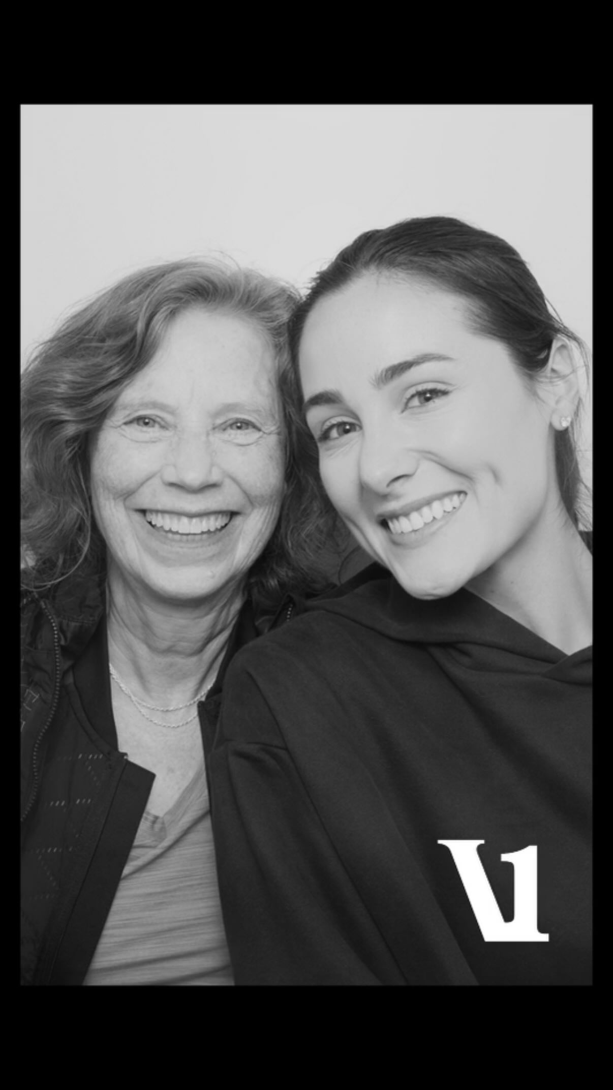 Instagram post by @katemackz for – Laura Geller. Caption reads: My mother-in-law Dana was so excited to run her....