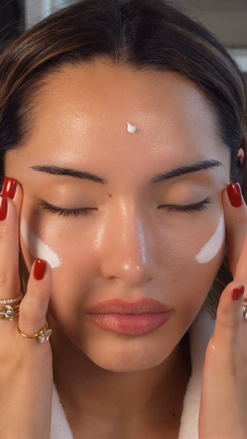 Instagram post by @theerealkarlaj for Erborian. Caption reads: Postpartum skin hit me hard — redness, texture,....