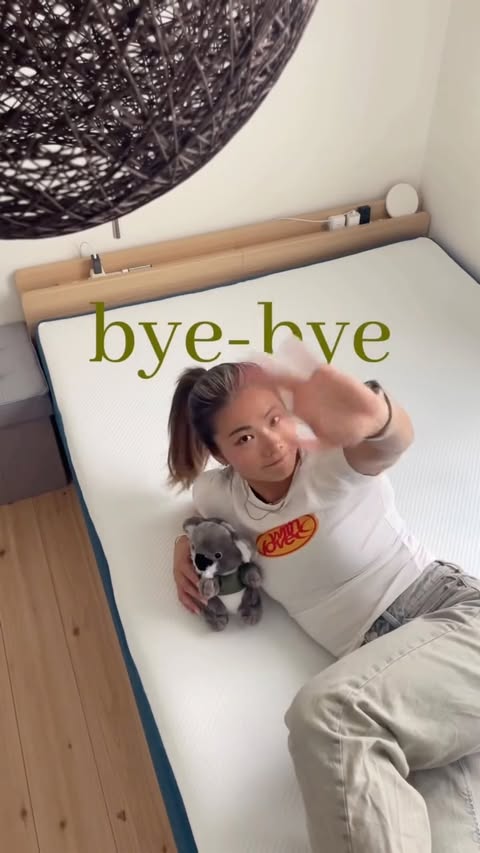 Instagram post by @wolfearlytska for Koala. Caption reads: [...] guest room 🛏️ and finally set up my new....