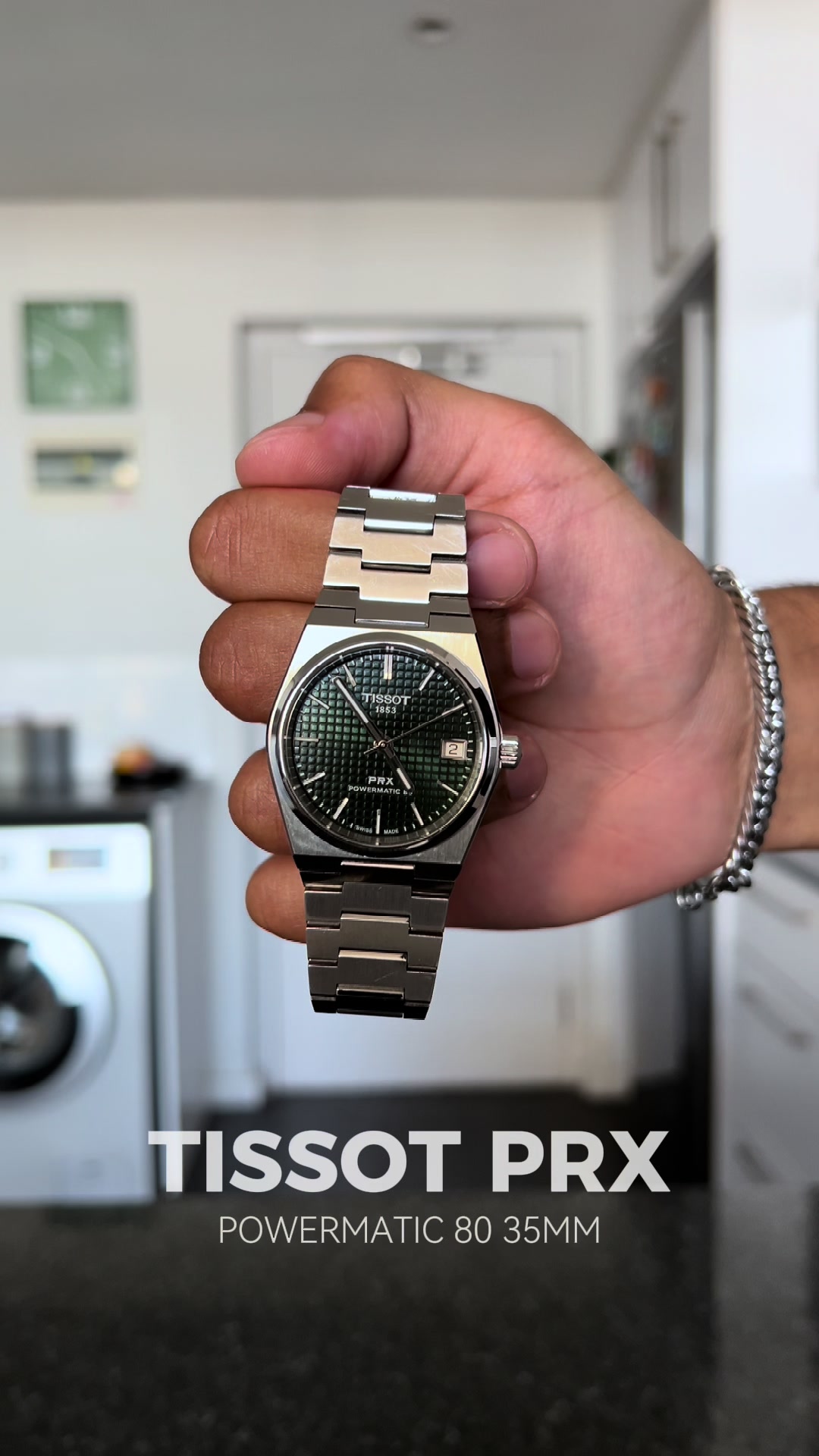 TikTok post by @johns_paul for Tissot USA. Caption reads: After landing my first job and graduating last....