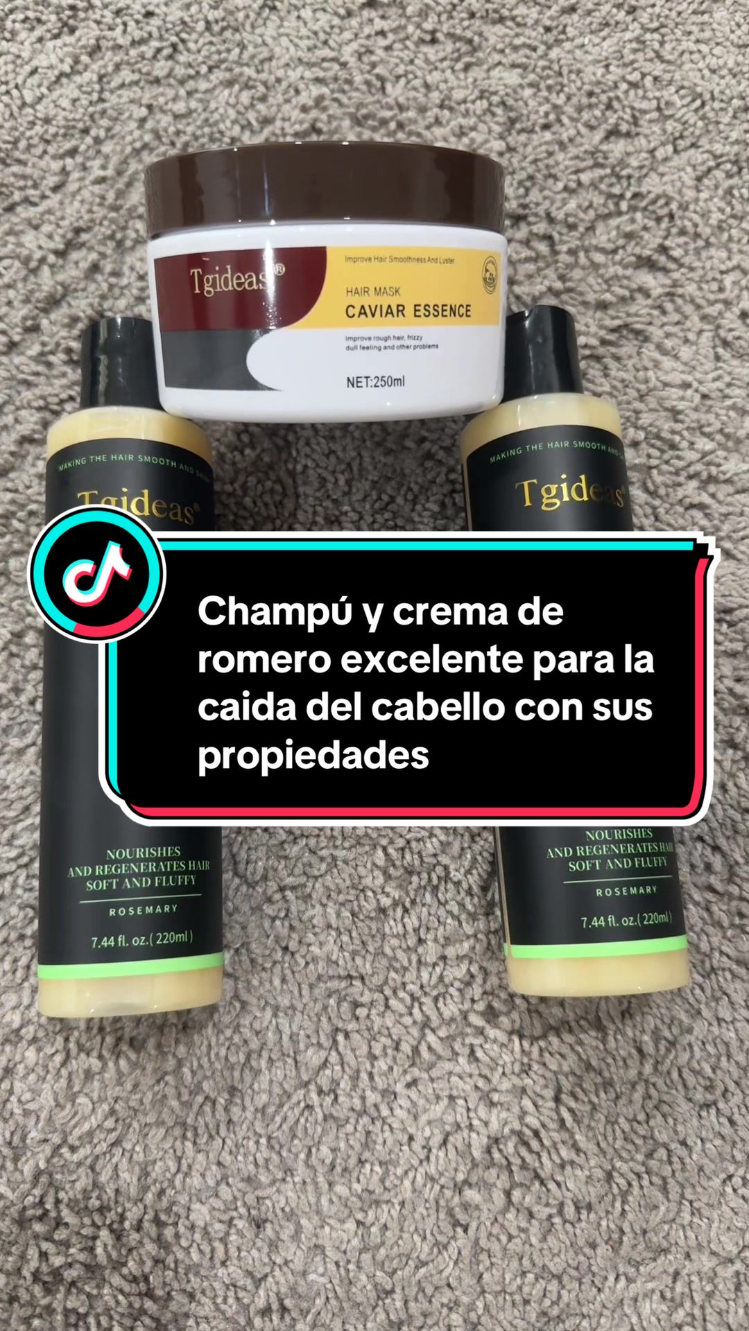 TikTok post by @damaristiktokshop for Tgideas Beauty. Caption reads: [...] @Tgideas Beauty.