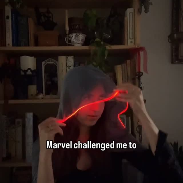 Instagram post by @shebuildsrobots for Marvel Studios. Caption reads: When I learned Marvel was dropping a series about....