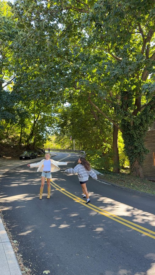Instagram post by @isabella.lauren for Famous Footwear. Caption reads: new running sneakers unlocked 🏃‍♀️🏃‍♀️ @reebok....