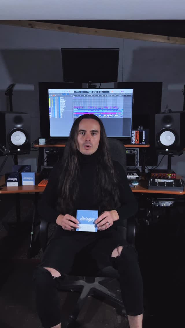 Instagram post by @atavistia for Stringjoy. Caption reads: [...] to announce I’ve been endorsed with....