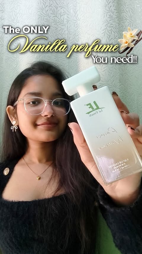 Instagram post by @kanak.ftw for La'French Perfume. Caption reads: This is the ONLY vanilla perfume you need to smell....