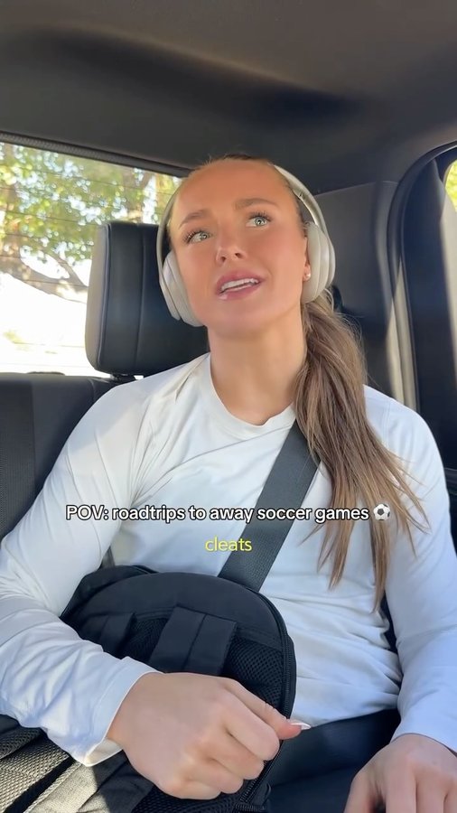 Instagram post by @brittany1wilson for AT&T. Caption reads: We may not have cleats but at least we have....