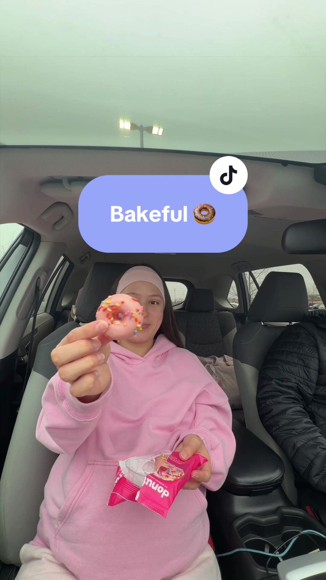TikTok post by @couponingwithvane for Donutful. Caption reads: The perfect sweet treat for on the go 😋 Found....