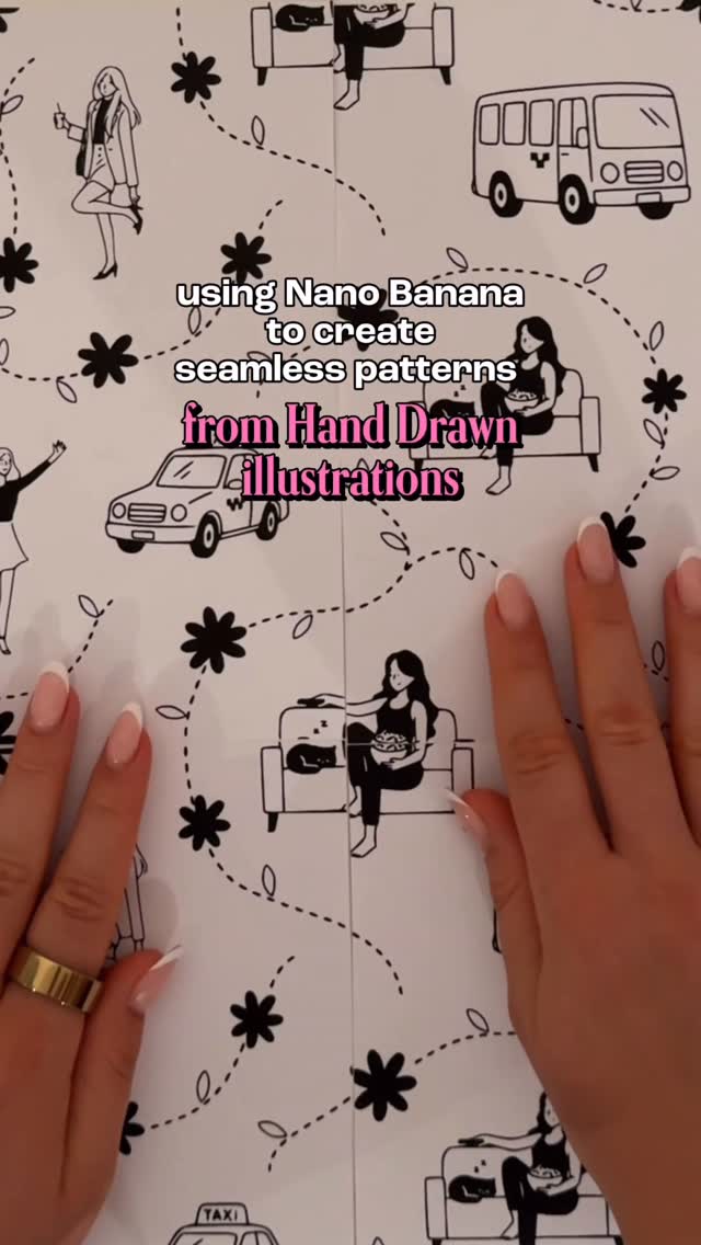 Instagram post by @by.annie.n for Kittl. Caption reads: Kittl has never done this before - Nano Banana is....