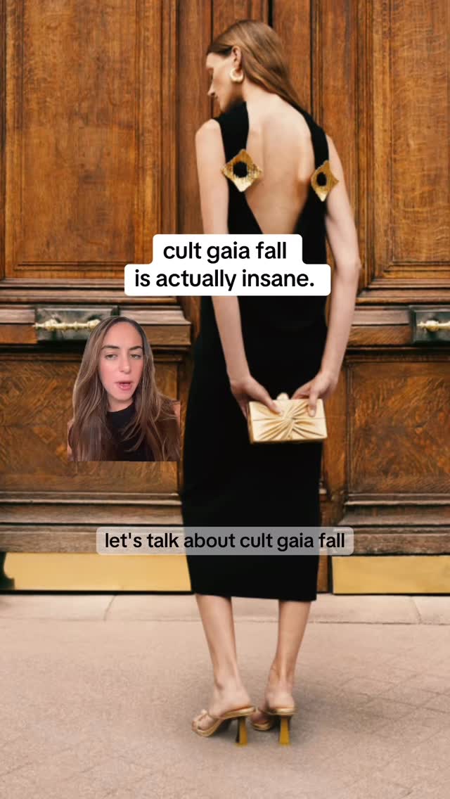 Instagram post by @blakeevinn for CULT GAIA. Caption reads: [...] #FallFinds #FallFashionFinds #CultGaia....