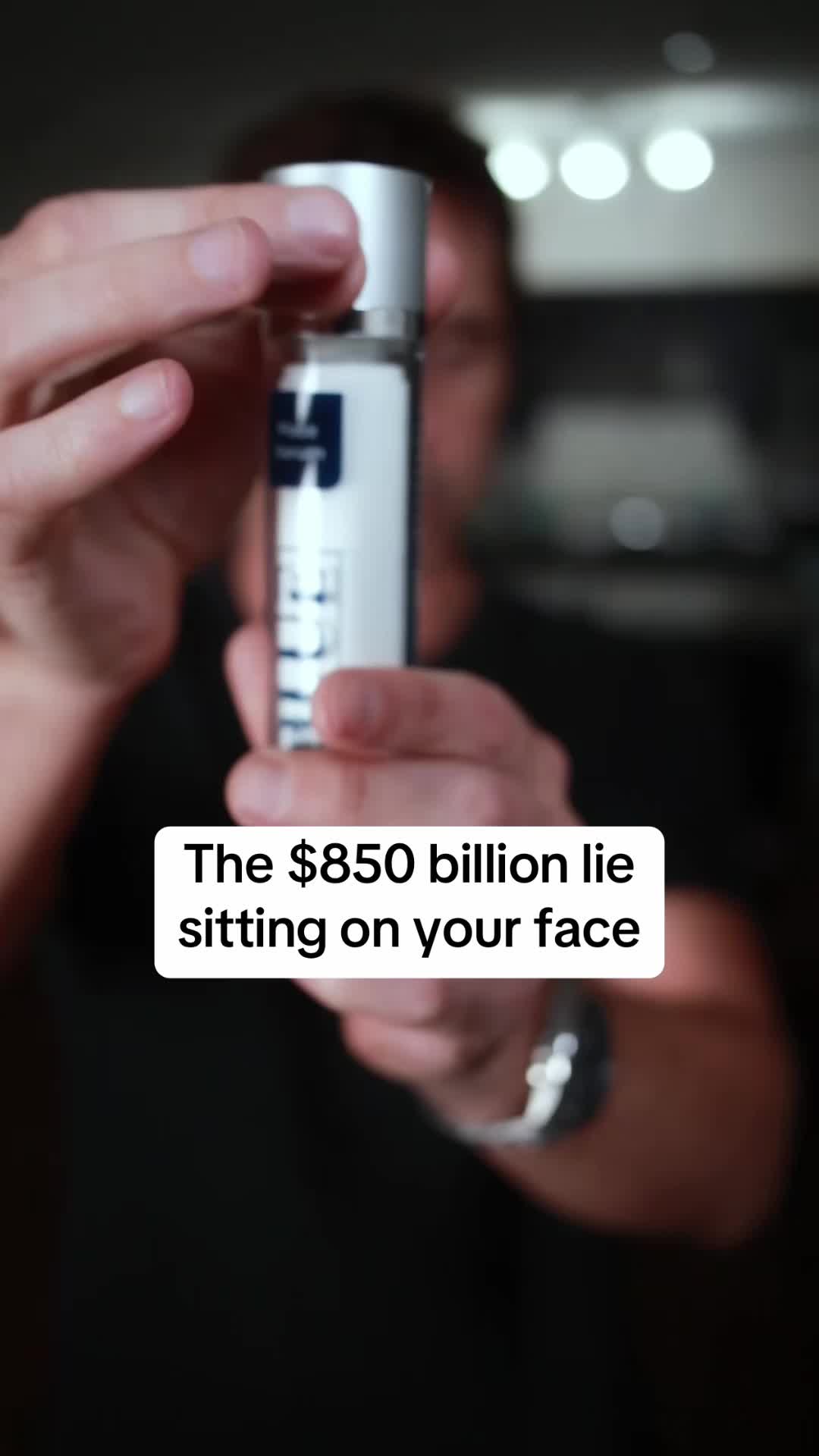 TikTok post by @paulschriner for Renue By Science. Caption reads: [...] delivered to dermal layer.....