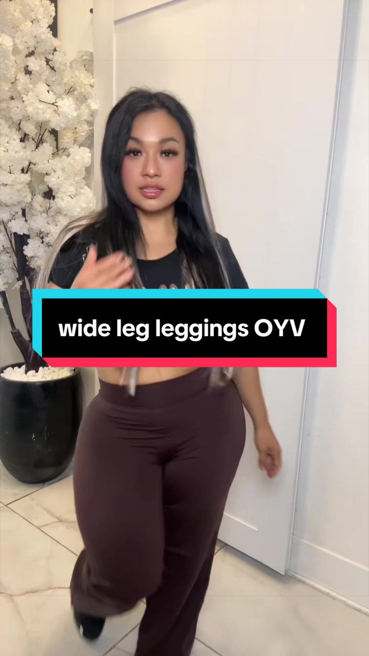 TikTok post by @celiagranados5 for OYV-Fashion. Caption reads: [...] Womens No Front Seam Straight Legg.......
