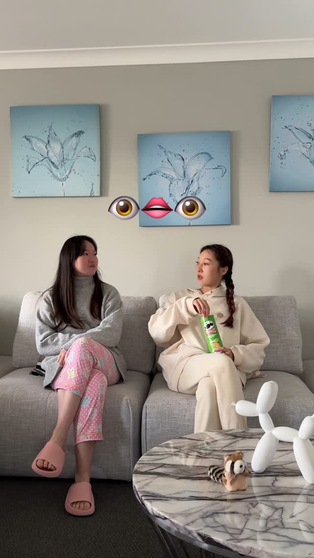 Instagram post by @heyfionawang for Pringles. Caption reads: Are all younger siblings like this?!? 

They’re....