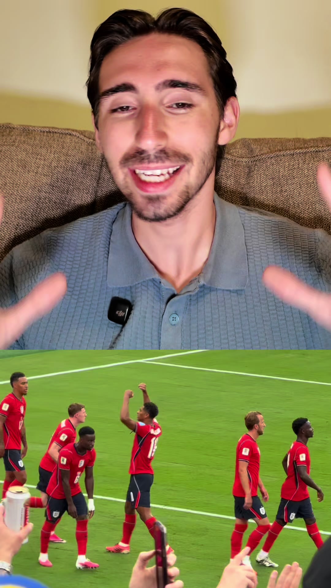 TikTok post by @jftvluca for Supcase. Caption reads: [...] been so useful for me this World Cup! |....