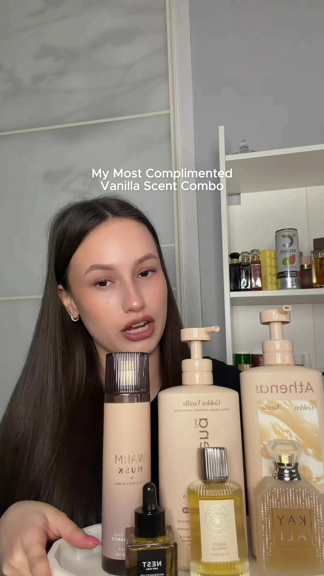 TikTok post by @anasfragranceoutlet for philosophy. Caption reads: [...] @Mona Monica Kattan🧸 @philosophy @NEST New....