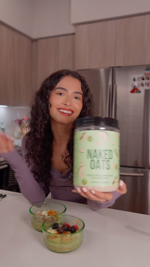 Instagram post by @gnextdoor__ for NAKED nutrition. Caption reads: Ditch the artificial stuff. Naked Nutrition’s....