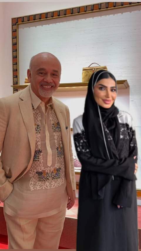 Instagram post by @alanuodjassim for Christian Louboutin. Caption reads: I have always been a devoted admirer of Louboutin.....