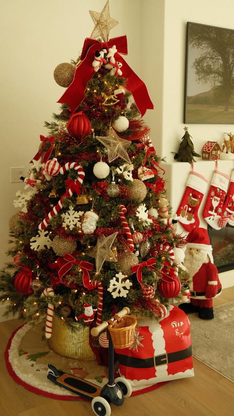 Instagram post by @morganrosemoroney for Pottery Barn Kids. Caption reads: [...] Christmas magic in our home with....