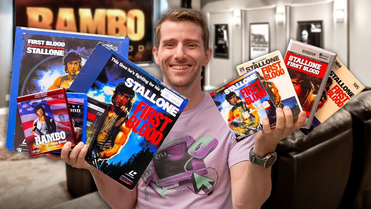 YouTube post by @LinusTechTips for Dbrand. Caption reads: I Watched This Movie on 10 Different Formats.