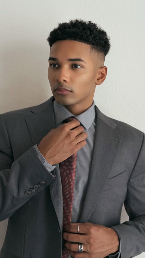 Instagram post by @tylerjaaames for Men’s Wearhouse. Caption reads: [...] TYLERJAMES15, online purchases only....