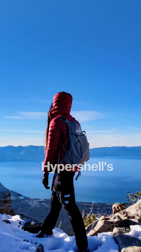 Instagram post by @malenanowotarska for Hypershell. Caption reads: [...] the world’s first outdoor exoskeleton....