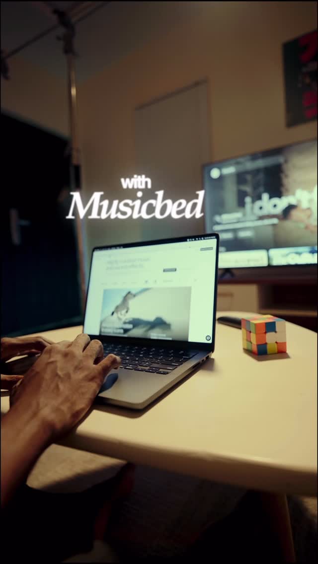 Instagram post by @akthawicked for Musicbed. Caption reads: Music is the soul of filmmaking and @musicbed got....