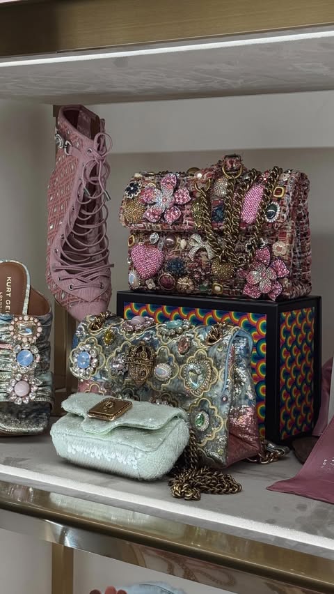 Instagram post by @angelacbeauty for Kurt Geiger. Caption reads: Can’t believe how gorgeous this came out 🥹🤭....