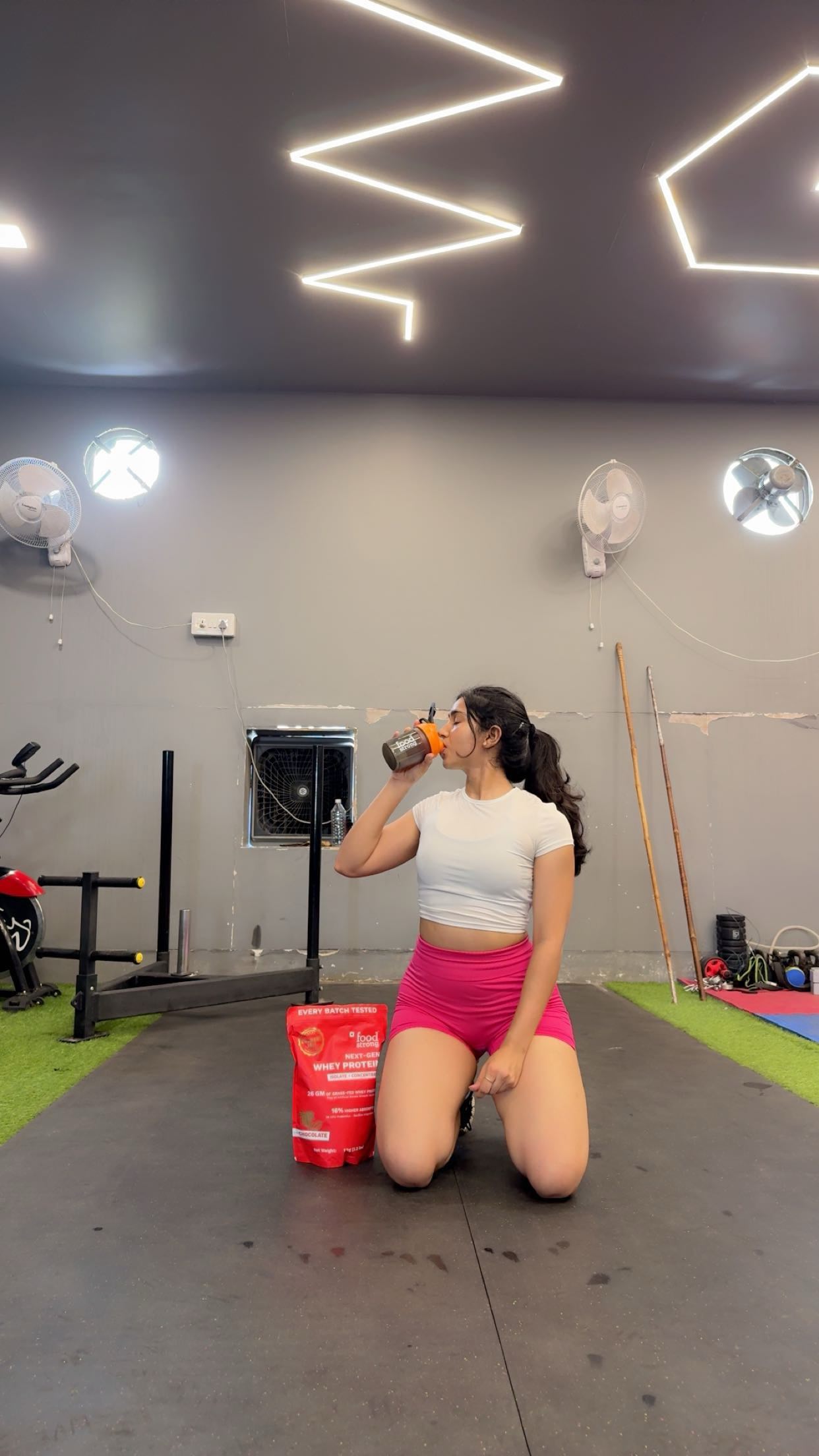 Instagram post by @twoscoopprotein for foodstrong. Caption reads: Comment “link” below for the 🔗 

Your muscles....