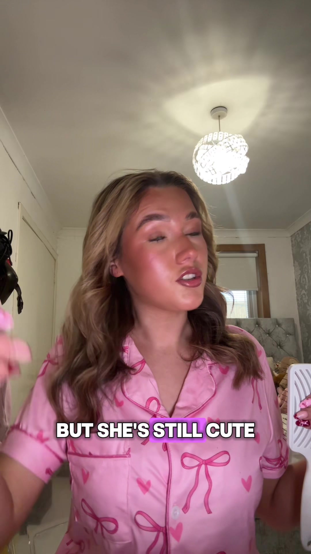 TikTok post by @neevdoylex for BeautyWorks. Caption reads: How I curl my hair with straighteners 💕 the got2b....