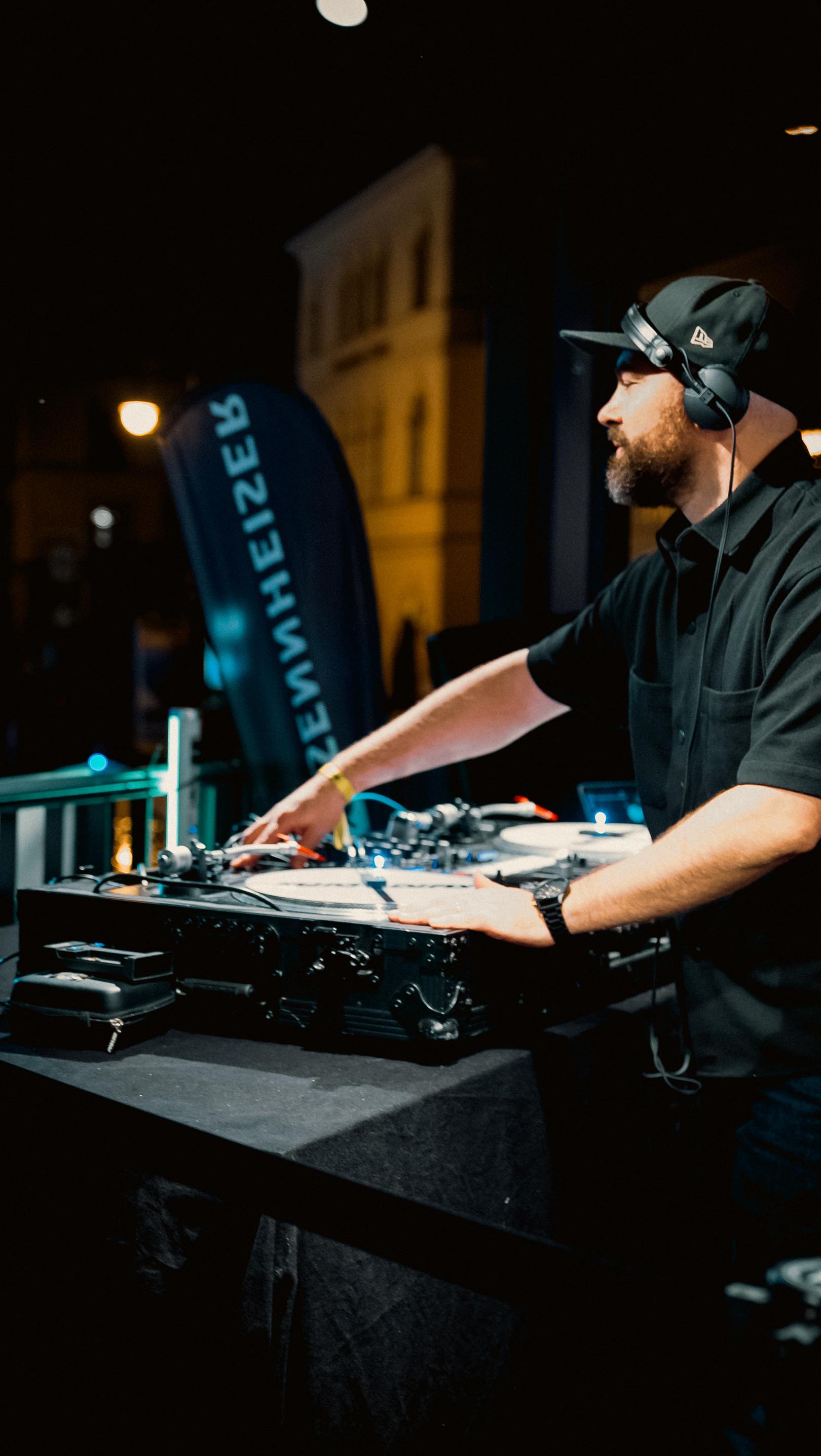 Instagram post by @djfly_official for Sennheiser. Caption reads: 🎶Streets Alive With Sound🚗
From beats to....