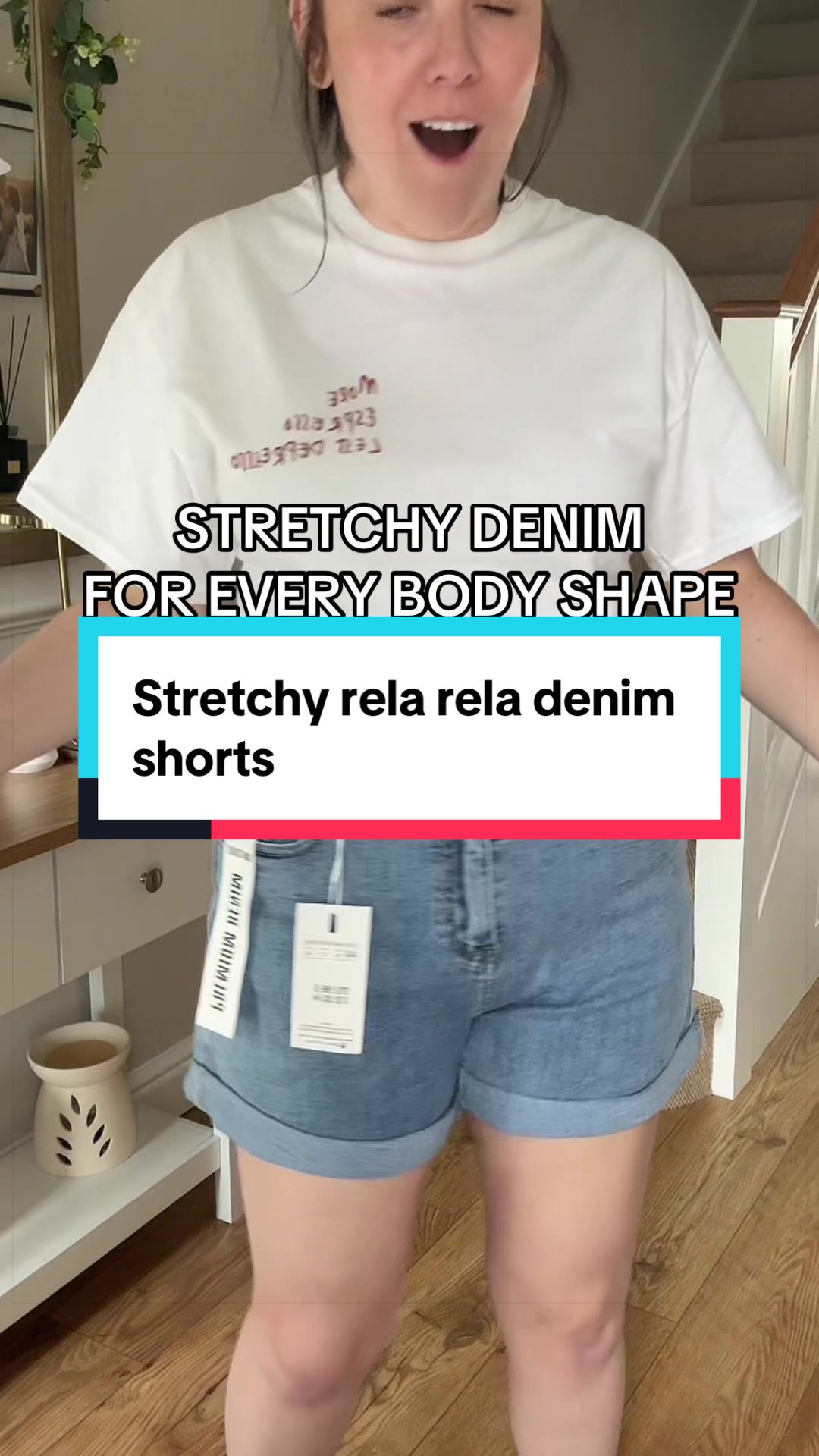 TikTok post by @theporterfamily for RELA RELA. Caption reads: [...] shorts move with me, not against me!....