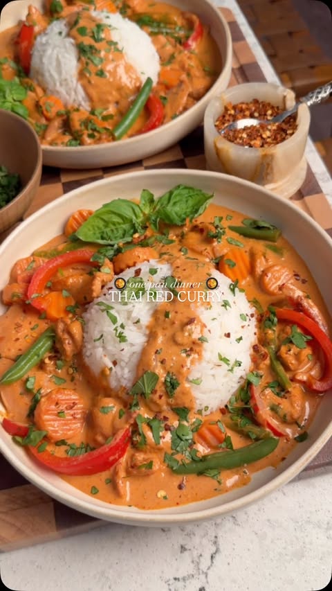 Instagram post by @moribyan for California Walnuts. Caption reads: Thai-Inspired Red Curry with a little twist using....