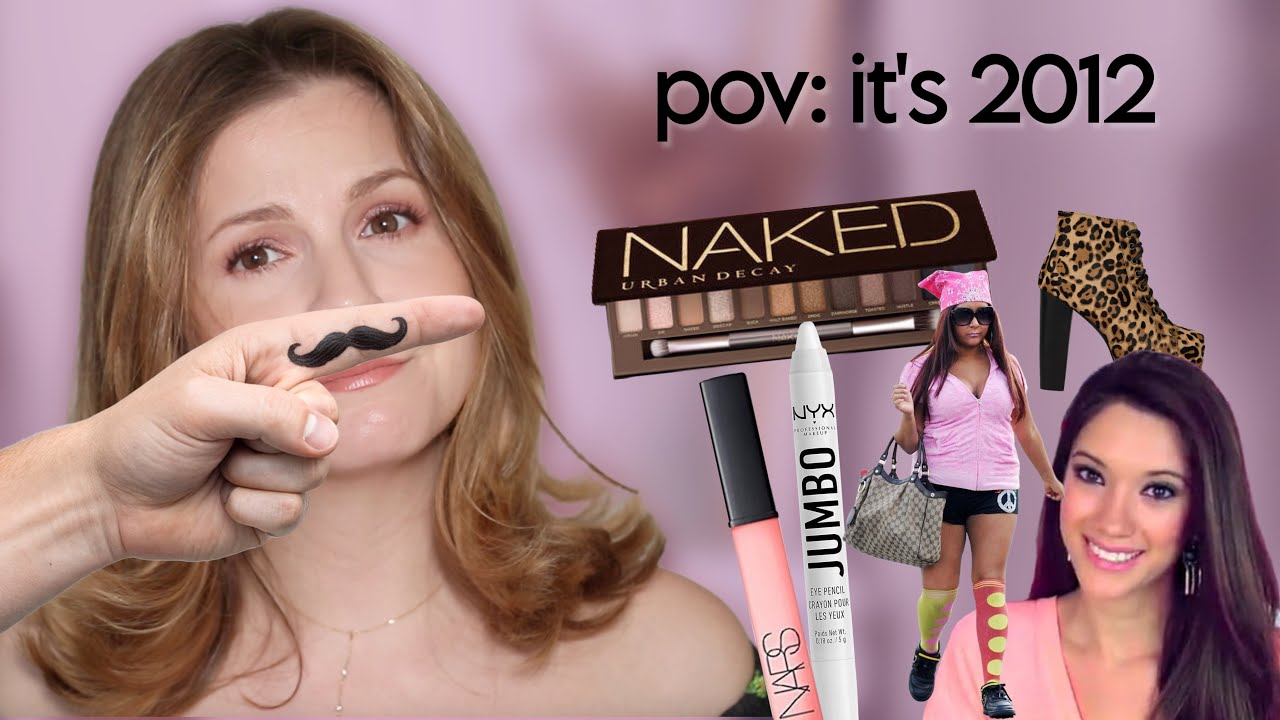 YouTube post by @KellyGooch for Sigma Beauty. Caption reads: A deep dive into the UGLIEST era for fashion.