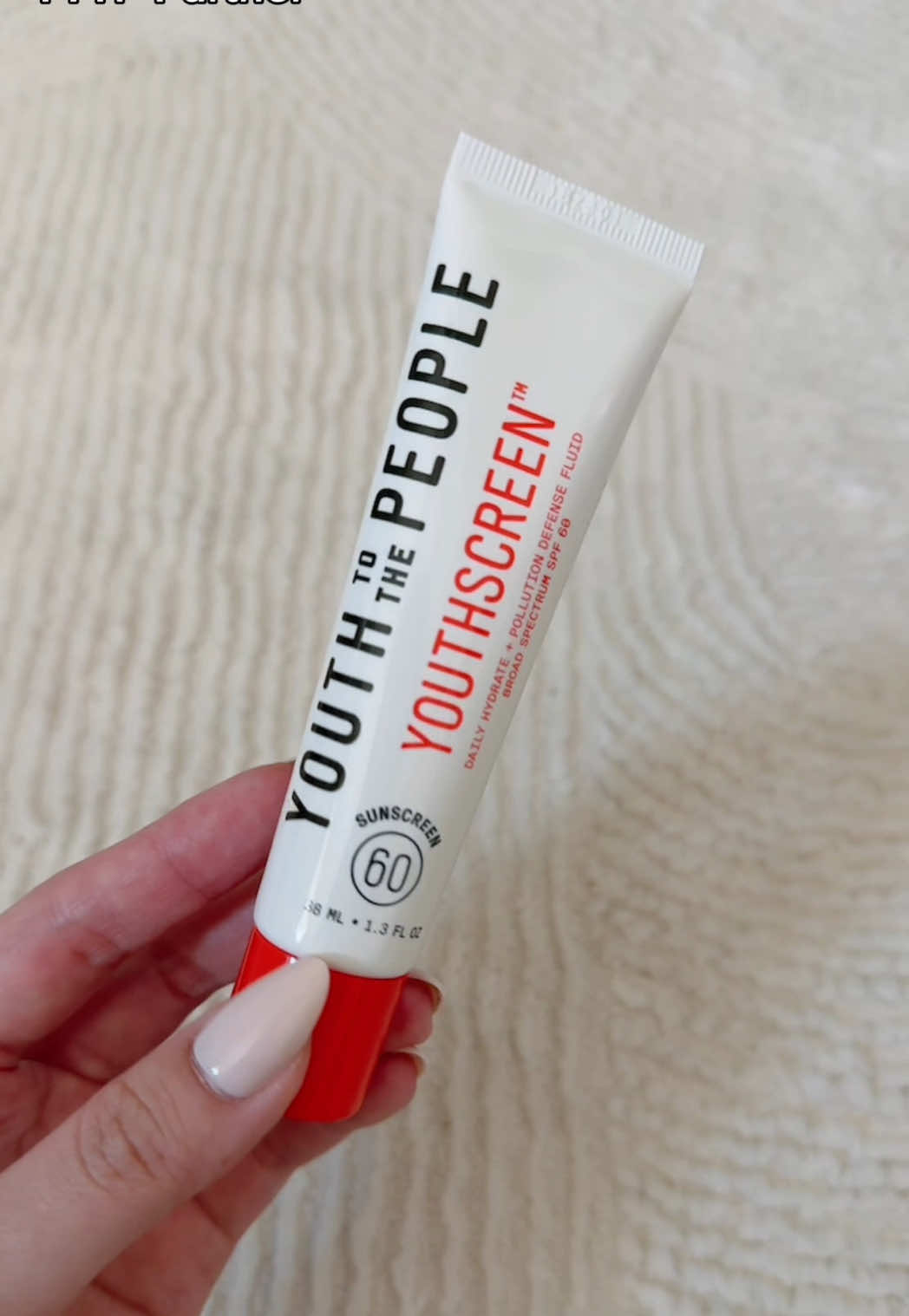 TikTok post by @greeneggsandglam for Youth To The People. Caption reads: #AD | an SPF for the people, from @Youth To The....
