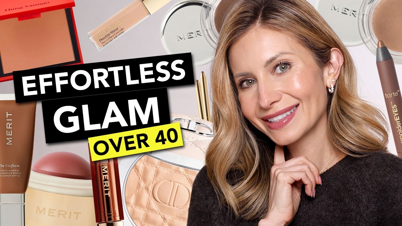 YouTube post by @lisajmakeup for BK Beauty. Caption reads: Low-Effort, High-Impact Glam | Makeup Tutorial for....