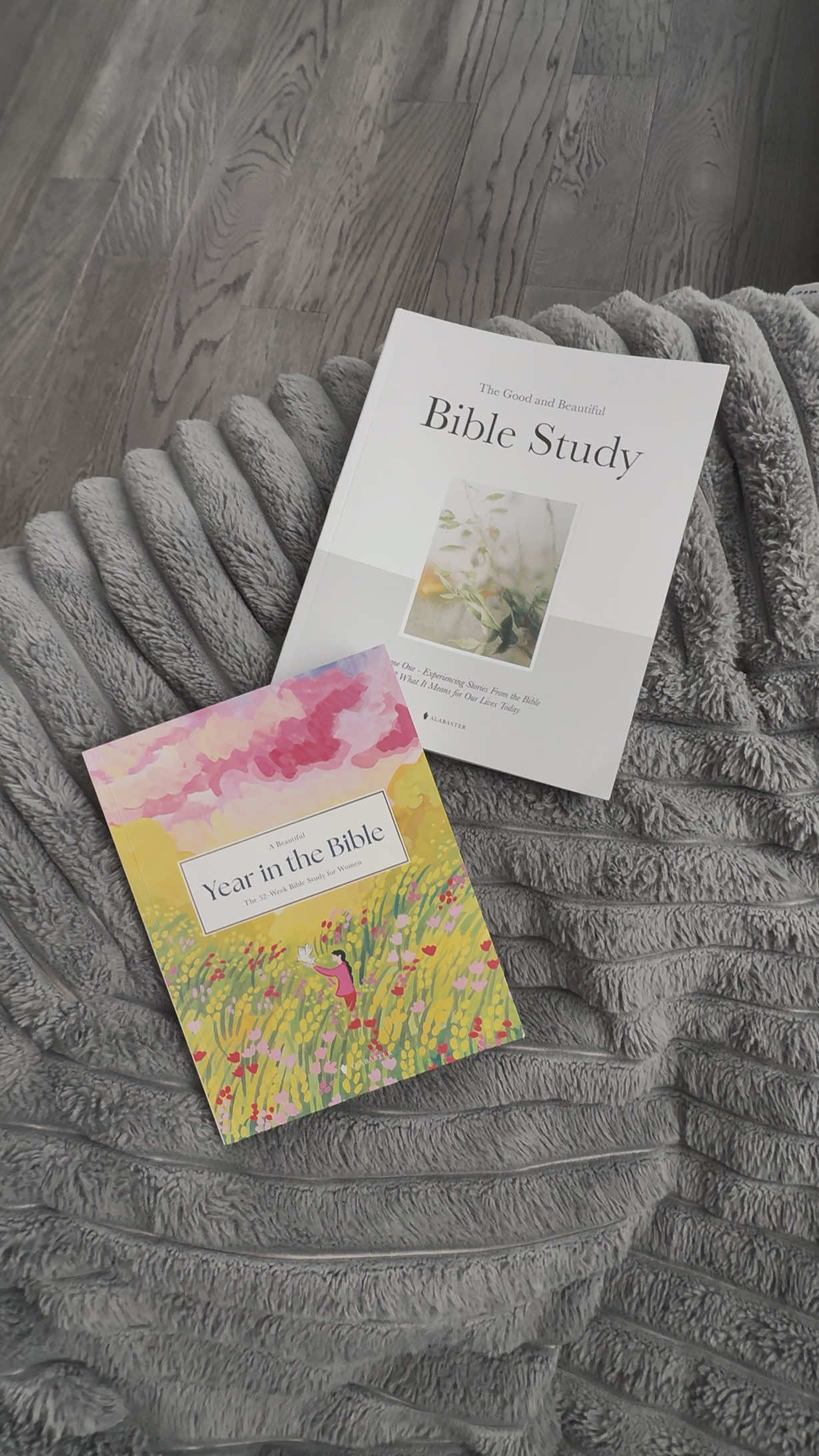 TikTok post by @bianca_bragado for Alabaster Co. Caption reads: [...] God? this Bible study gift set from....