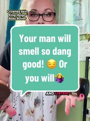 TikTok post by @miss_b_73 for Crowned Skin. Caption reads: [...] #TikTokShop #MensSkinCare @Crowned Skin.