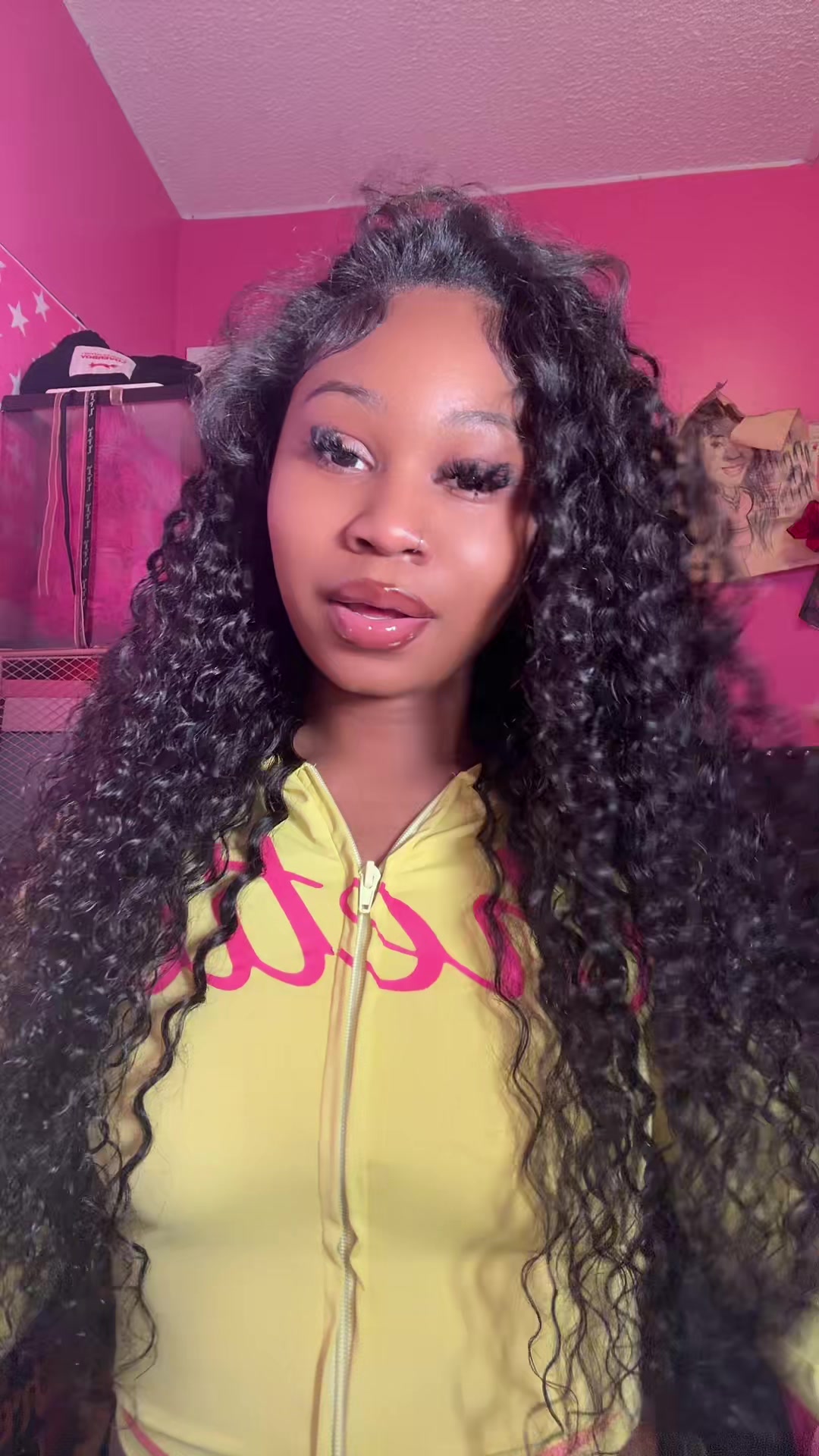 TikTok post by @bhodgyalcecee for Curlyme. Caption reads: [...] I Forever will love me a half wig from....