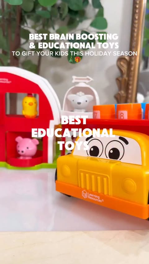 Instagram post by @dariaxnicole for Learning Resources. Caption reads: Why we love @learningresources toys in our home....