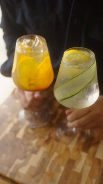 Instagram post by @driftersjoint for HENDRICK'S GIN. Caption reads: [...] how to build both side by side using....