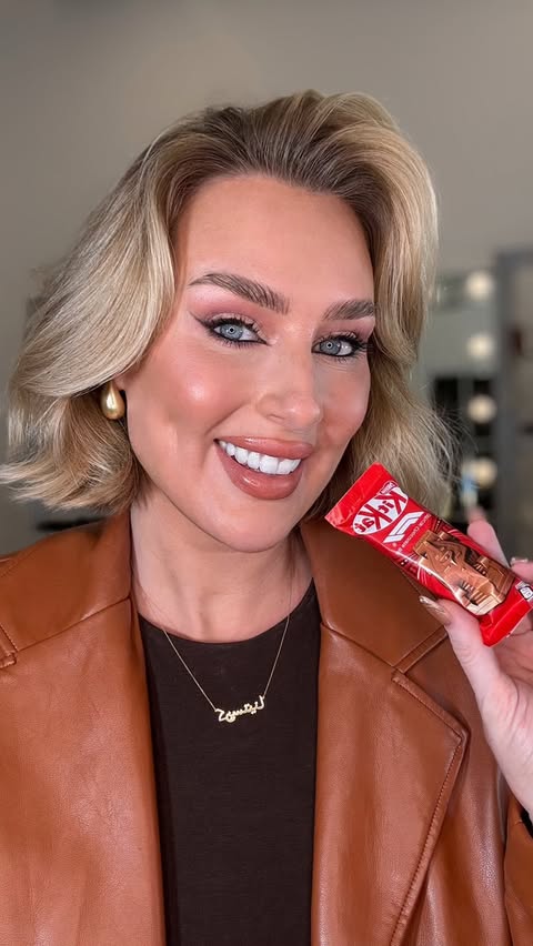 Instagram post by @christina_reigns for KITKAT. Caption reads: Join me and @kitkatarabia on a mission… because 12....