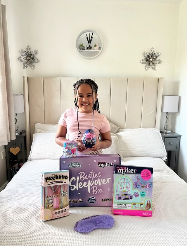 Instagram post by @_islajune for Spin Master. Caption reads: [...] a little bestie keepsake? 🥹💗 @spinmaster....