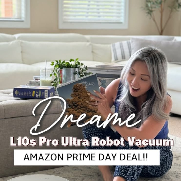 Instagram post by @linacapturelife for Amazon Prime. Caption reads: What if your vacuum could clean THIS MESS after....