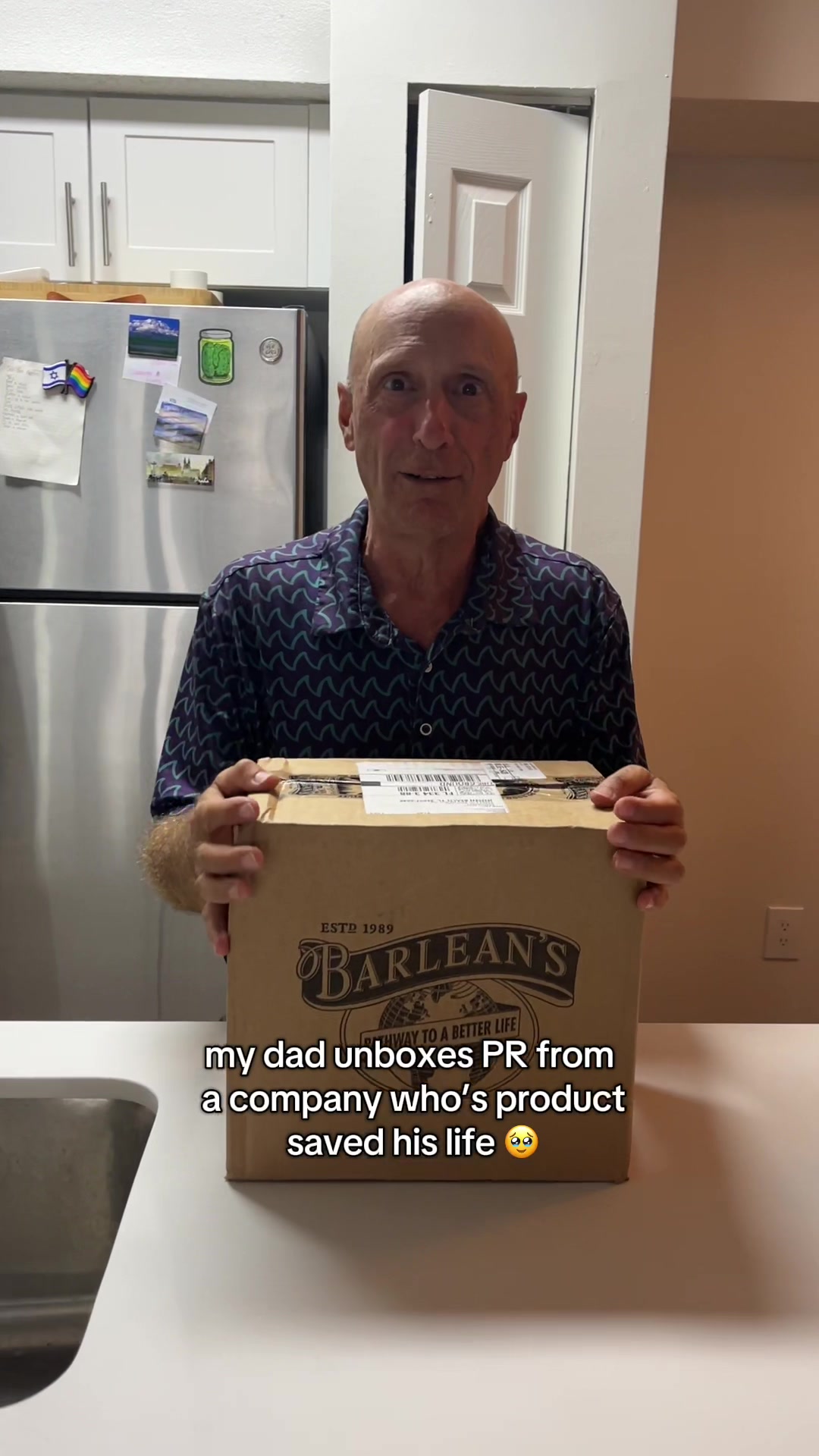 TikTok post by @lilliemys for Barlean's. Caption reads: @Barlean's your flax oil has been a staple in our....