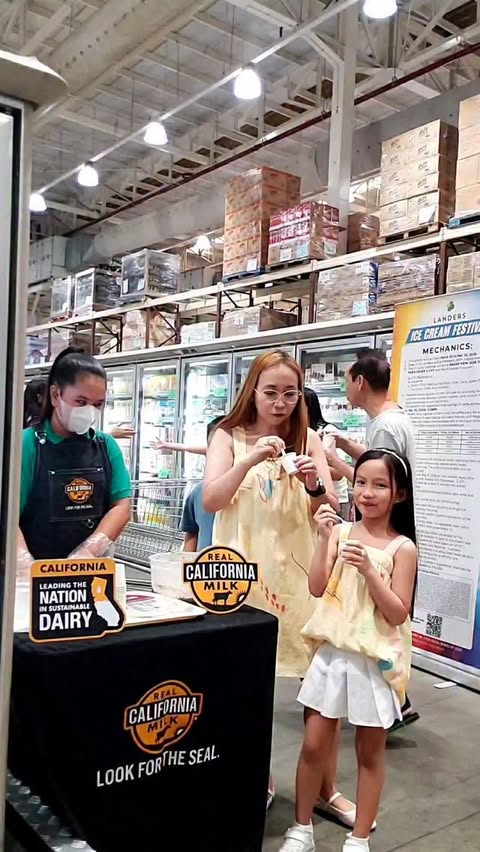 Instagram post by @chavaldz for Real California Milk. Caption reads: [...] Ellie-approved!👍 ​We caught the....